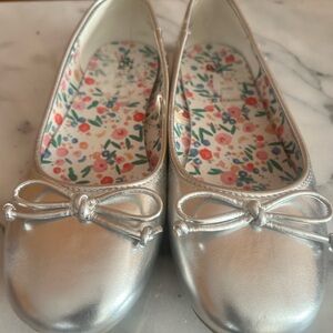 Elegant Silver Kids Dress Shoes
